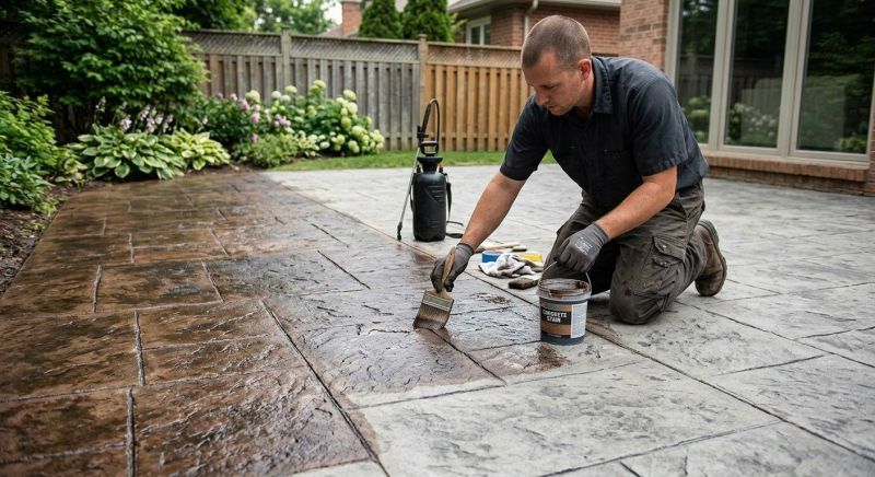 Cement Staining in Frisco, TX