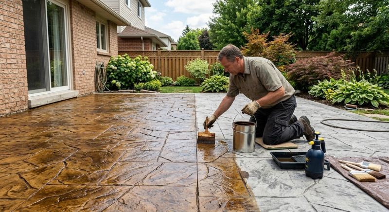 Concrete Driveway Refinishing in Fort Worth, TX