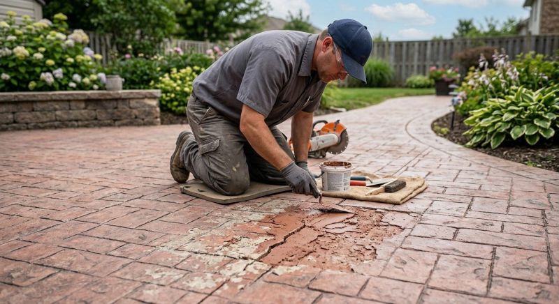 Decorative Concrete Repair in Lawrenceville, GA