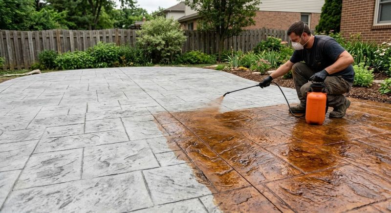 Interior Concrete Staining in Dallas, TX