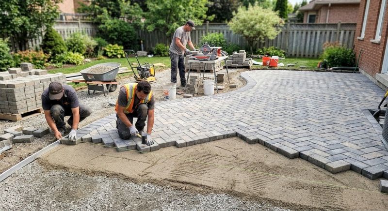 Sidewalk Pavers Installation in Fairfield County, CT