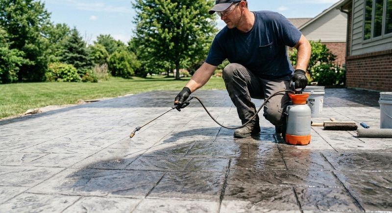 Stamped Concrete Staining in Corpus Christi, TX